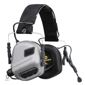 Casque anti-bruit gris pour une isolation sonore optimale