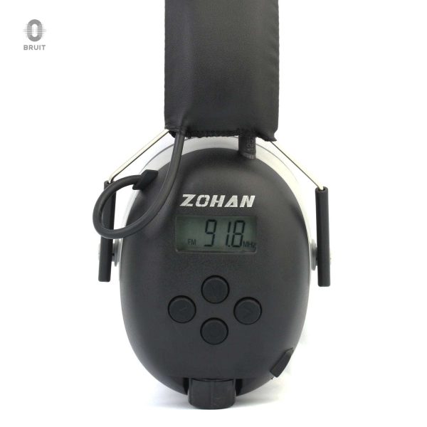 Casque de chantier avec réduction du bruit ambiant efficace
