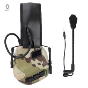 Casque adulte protection sonore motif camouflage