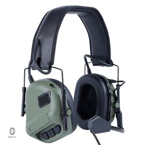 Casque anti-bruit adulte en vert pour un confort optimal