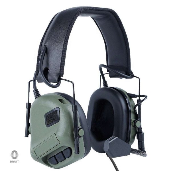 Casque anti-bruit adulte en vert pour un confort optimal