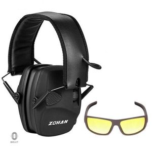 Casque confortable alliant réduction de bruit et lunettes pratiques