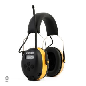Casque anti-bruit pour chantier avec fonction radio intégrée