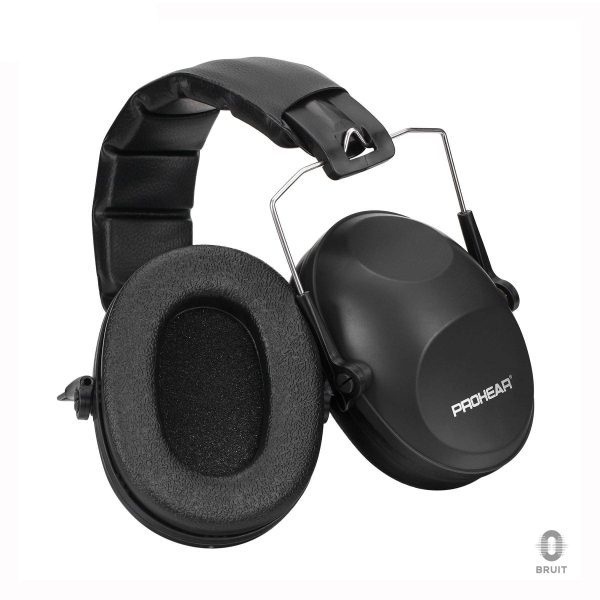 Casque Anti-Bruit Noir pour une isolation sonore optimale