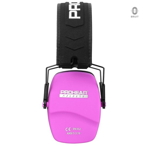 Casque rose isolant les bruits extérieurs