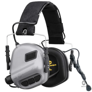 Casque anti-bruit tir gris pour une protection auditive optimale