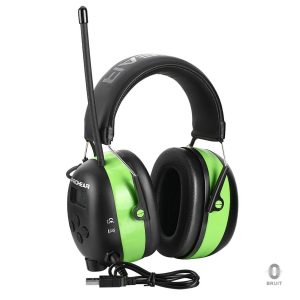 Casque anti-bruit vert idéal pour le travail et les loisirs