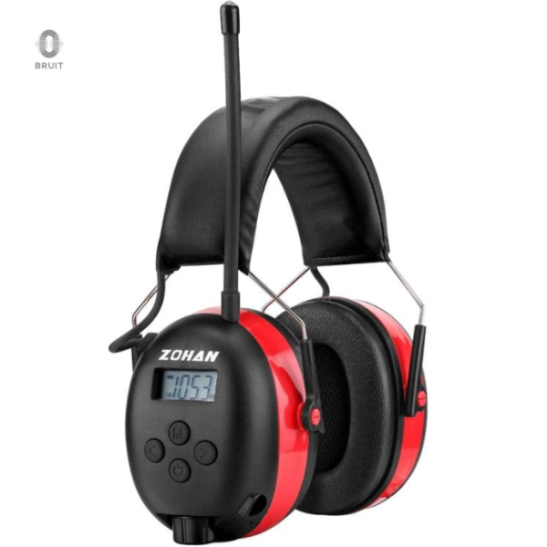 Casque audio adulte rouge