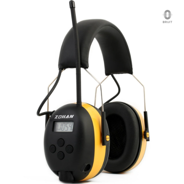 Casque antibruit pour protection auditive lors du tir